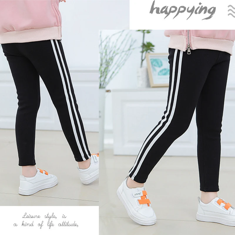 Photo Color Girl Boy Clothes casual pantsThick warm Fashion Joker Sports Trousers Children's Wear 3-7 Y Child Quality Clothing Hot Sall - Цвет: Photo Color