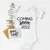 Baby Announcement Coming Soon 2022 Newborn Baby Bodysuits Summer Boys Girls Romper Body Pregnancy Reveal Clothes 31