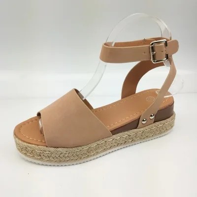 Plus size Women Summer Sandals Casual Wedges Women Shoes High Heel Sandals Shoes Flip Flops Women Platform Sandals - Цвет: Khaki