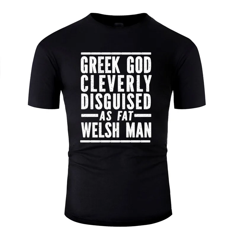 Knitted Bearded Welsh Guy Fitted T-Shirt Man 100% Cotton Famous Fitness Boy Girl T Shirts Homme 2020 Hiphop | Мужская одежда