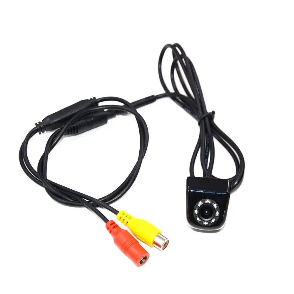 BYNCG Car Backup Camera Metal HD Reverse Camera Mini Front view / Rear View Cameras 8 LEDs Lights Night Vision Waterproof IP69