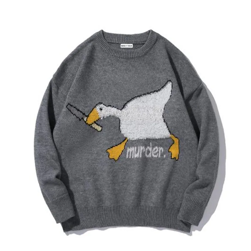 Goose sweater pink blue murder goose 