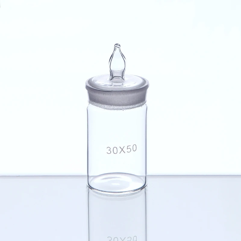 2 pieces/lot Low/Tall Shape Glass Regular Weighing Bottle Low-shaped Gauge Bottle Laboratory Equipment