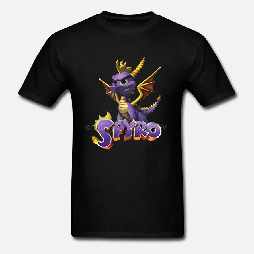 100% мужская футболка Spyro The Dragon | Мужская одежда