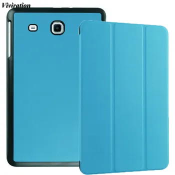 

Smart Home/Office Free Hands Fold Stand Tablet Cover For Samsung Galaxy Tab E 9.6 T560 T561 SM-T560 SM-T561 PU Flip Netbook Case