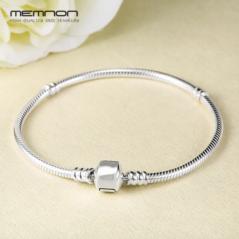 Memnon, 925 пробы, серебро,, 12, стильные цепочки, браслеты, браслеты для женщин, подходят для DIY, очаровательные бусины, Аутентичные, хорошее ювелирное изделие, подарок - Цвет камня: YL001