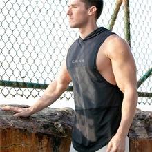 Новая одежда, модные топы на бретелях для мужчин, хлопковая толстовка с капюшоном для мужчин, рубашка без рукавов, фитнес-жилет, топ с перекрестной посадкой, Тонкая Повседневная летняя Толстовка