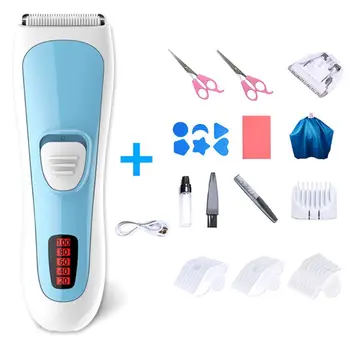 

Portable Washable Light Household Baby Hair Clipper Silent Rechargeable Smart Children Kids Shaving Hair Knife T4MB