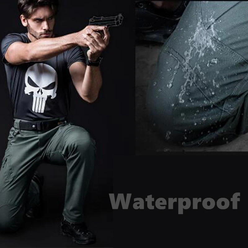 2022 Military Casual Cargo Pants Summer Outdoor Loose Army Trousers Men Many Pockets Waterproof Wear Resistant Tactical Pants baggy cargo pants