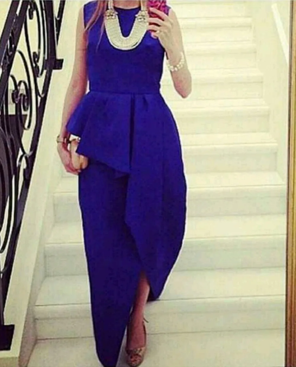 

free shipping robe de soiree royal Blue Evening dresses 2019 long formal dress abiye gece elbisesi Asymmetrical Evening dress