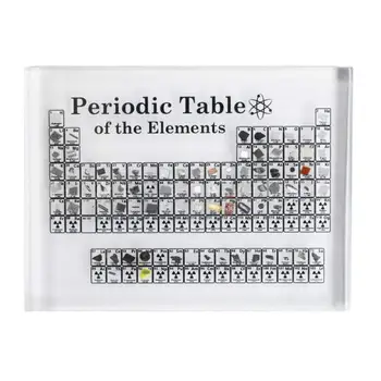 

Acrylic Periodic Table Display With Real Elements Kids Teaching School Day Birthday Gifts Chemical Element Display Home Decor