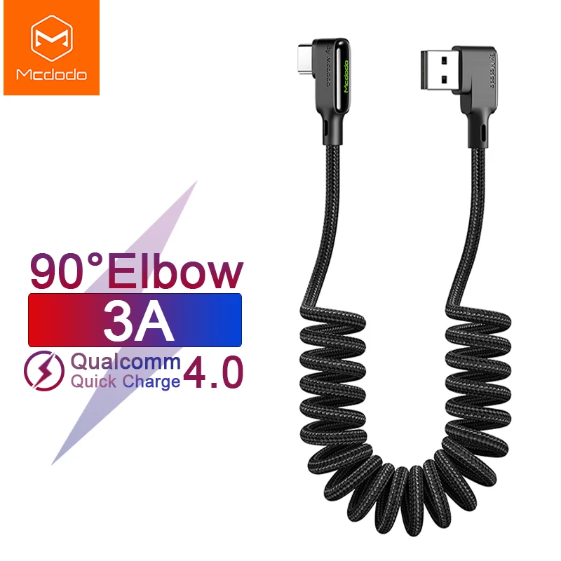 USB кабель Mcdodo Type C Выдвижной Автомобильный для зарядки и передачи данных 3 А Huawei