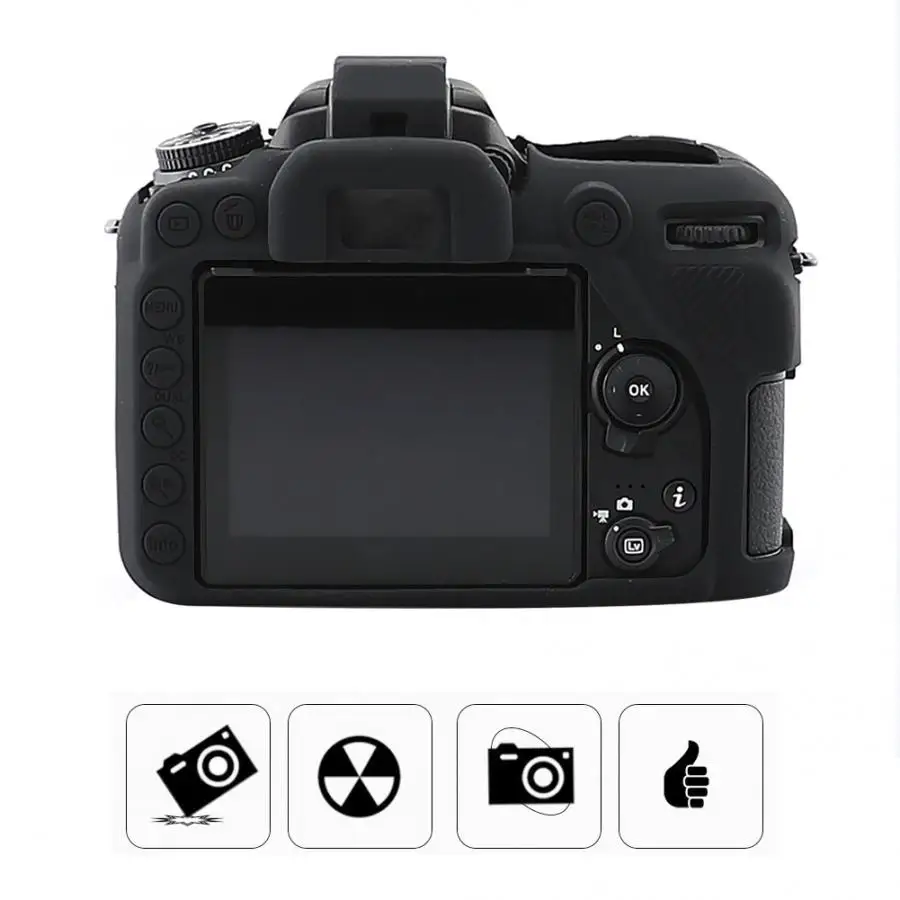 Fotografia для Nikon D7500 чехол для камеры Мягкий силиконовый чехол Защитный черный fotografia acessorios чехол для камеры
