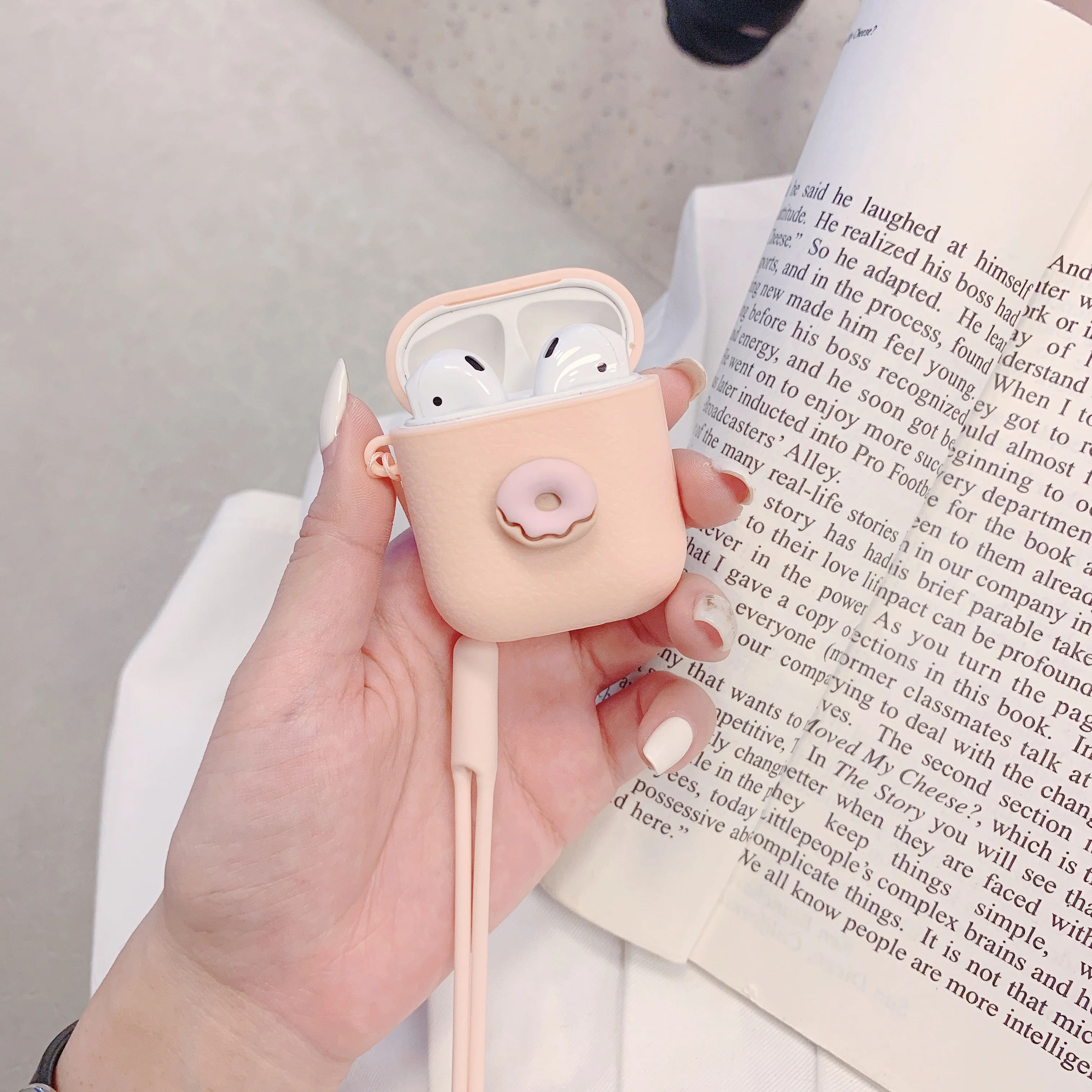 3D чехол для мороженого AirPods 1 2 Bluetooth беспроводные наушники корейские силиконовые