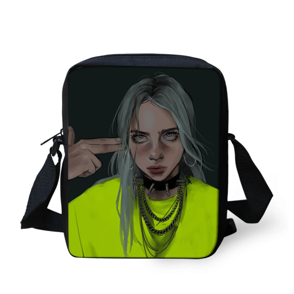 CDGX2022E 3 шт./компл. в стиле "хип-хоп" певец Billie Eilish школьные ранцы студенты рюкзак для мальчиков и девочек, детский черный рюкзак сумка для ноутбука - Цвет: CDGX2022E