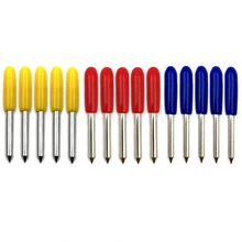 SHGO HOT-45Pcs 30 45 60 Degree Roland Cutting Plotter Cutter Knife Blades Offset Refine Rabbit Redsail Cutter Plotter Cutting