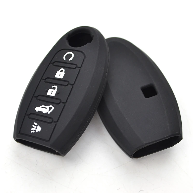 Apktnka Für Nissan Rouge Maxima Altima Sentra Murano Qashqai Silikon Remote Key Fall Fob Shell Cover Haut Halter 5 Taste