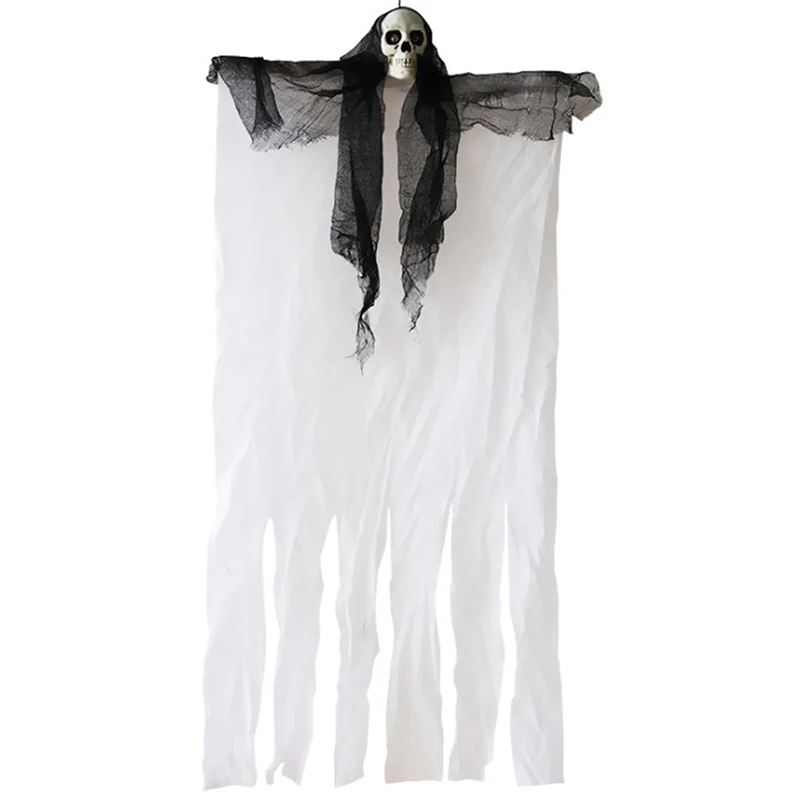1PC Halloween Decoration Skull Skeleton Tombstone Ghost Hanging Stretchy Grim Reaper Horror Props Home Haunted House | Дом и сад