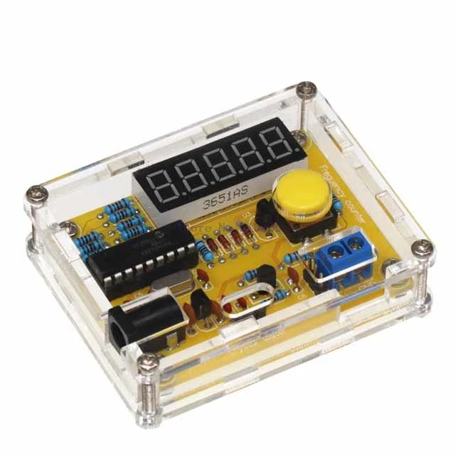 

A6-- DIY meter frequency counter Tester digital Crystal Counter Meter Oscillator Tester with Transparent Case 1Hz~50MHz