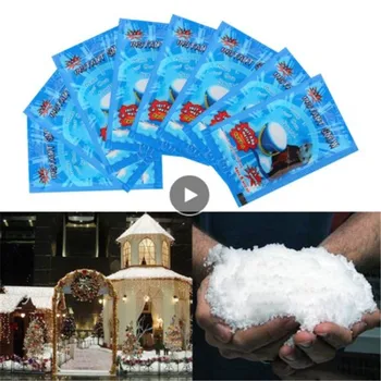 

Snow Powder Magic Prop Christmas Party Decor Frozen Party Artificial Fake Snow TSLM2 Instant Decorations Festival Snowflakes New