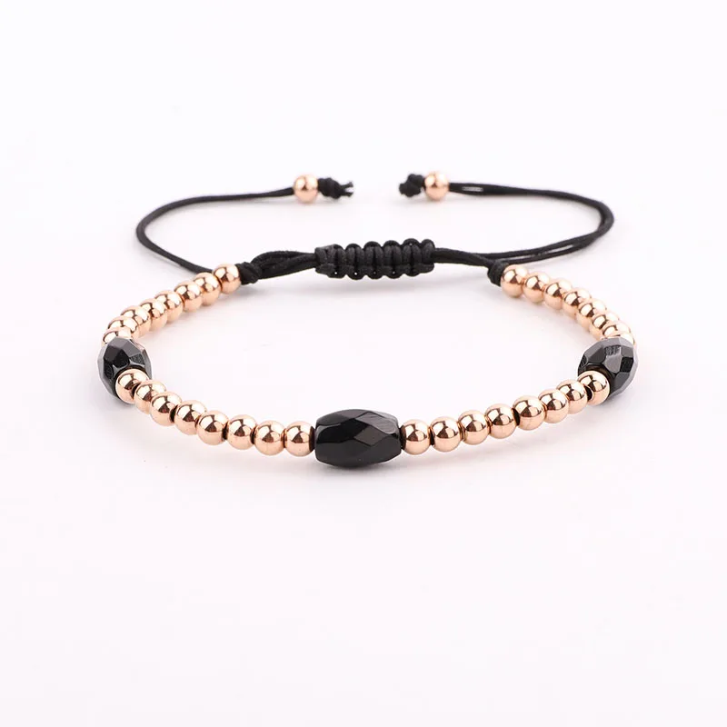 Men women Jewelry Bracelet Natural Stone Stainless Steel Beads Friendship Bracelet Gift - Image 5