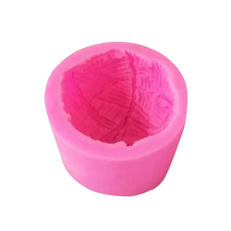 3D цветок розы Силиконовые Арома свечи Плесень мыло глина решений «сделай сам» Торт Шоколад C63B - Цвет: Yarn Ball