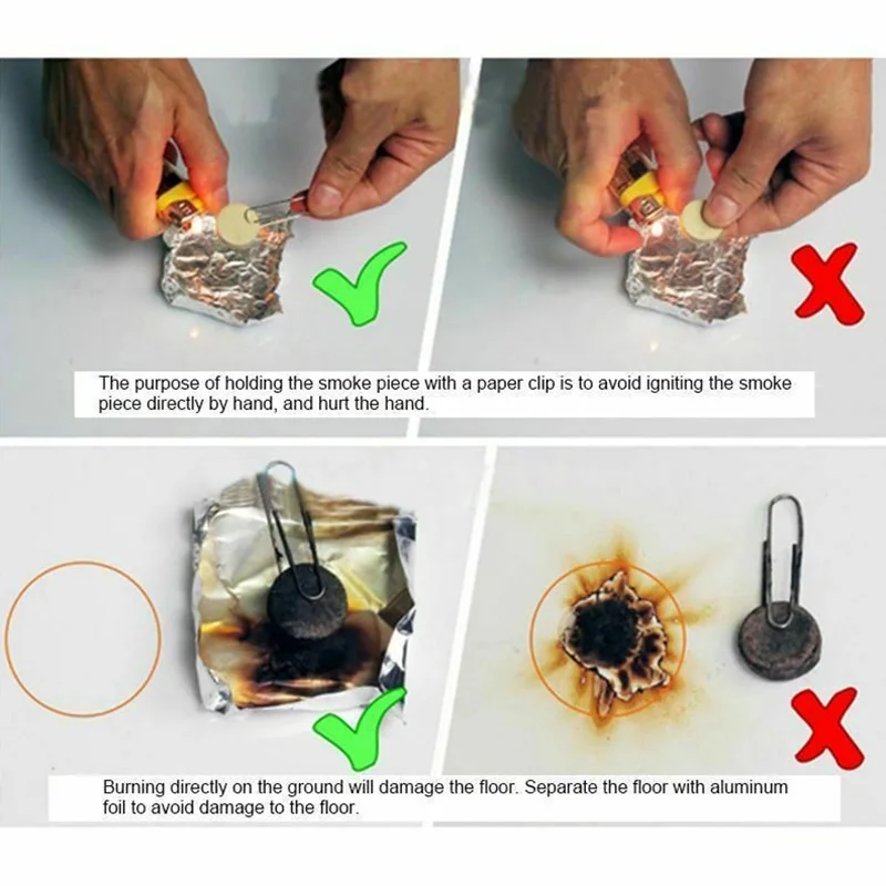 10pcs Smoke maker pills Halloween Christmas decorations for home health White Smoke chips photo props party decoration