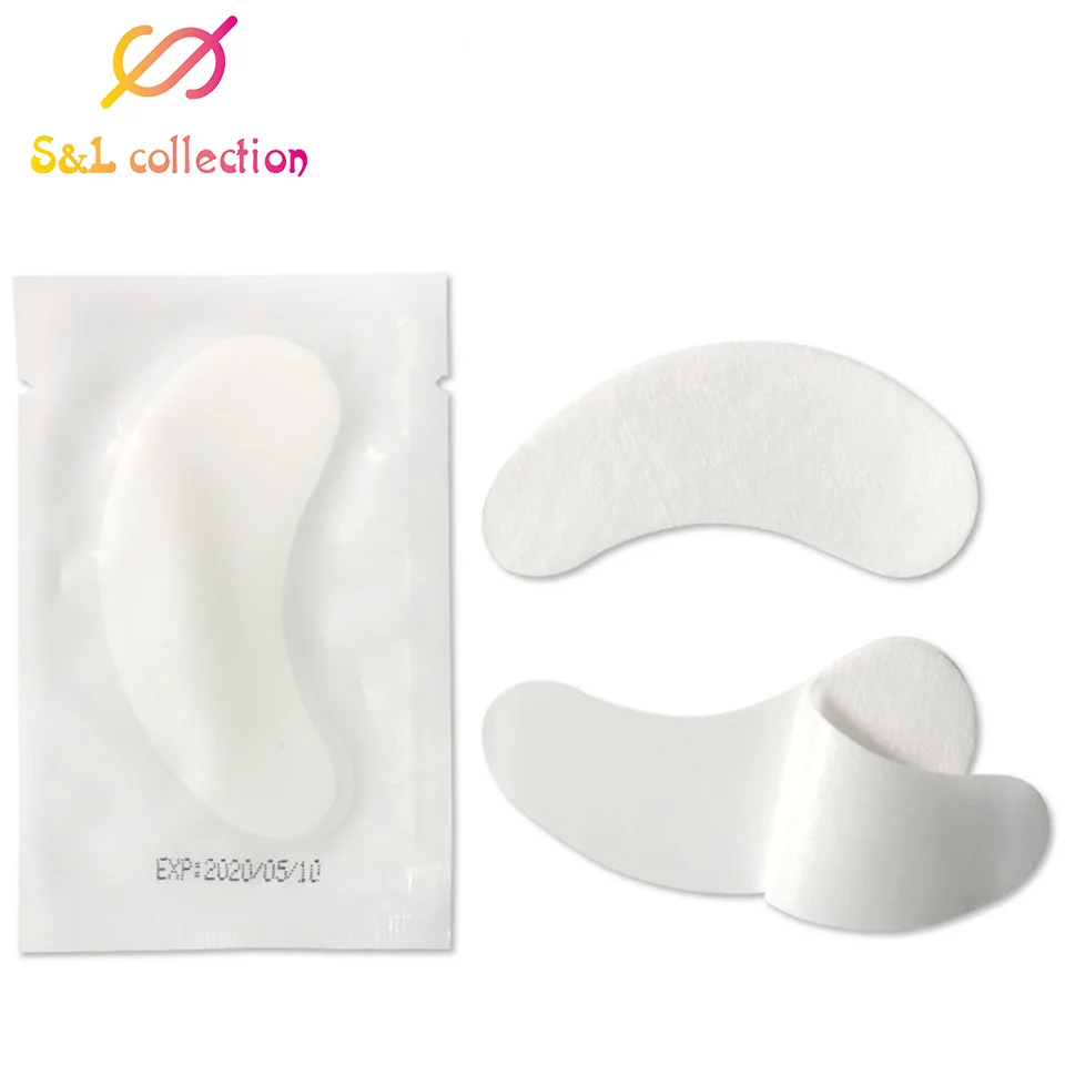white Eyelash Extension Paper Patches Grafted Eye Stickers Eyelash Under Eye Patch Eye Skin Care Hydrogel Eye Patch - Color: white