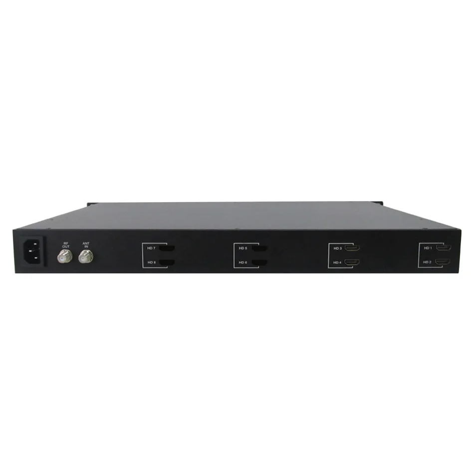 1U стойка 4 канальный HDMI для DVB T HD цифровой ТВ кодировщик модулятор маршрута 1080P RF