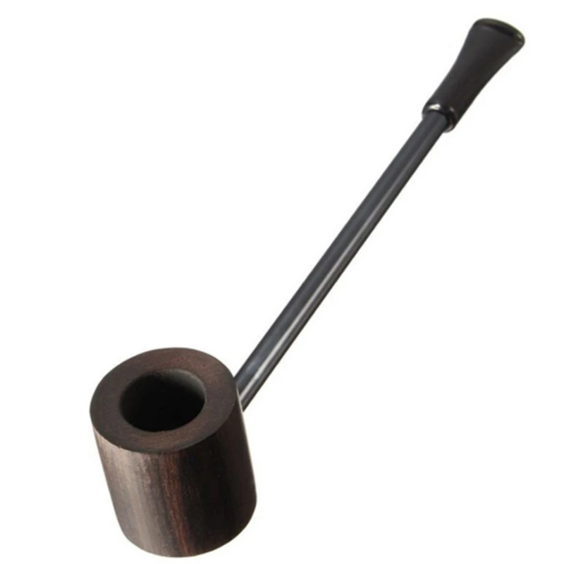 Long Briar Pipe Multi Choice Straight Smoking Pipe 3mm Filter Smoking Set