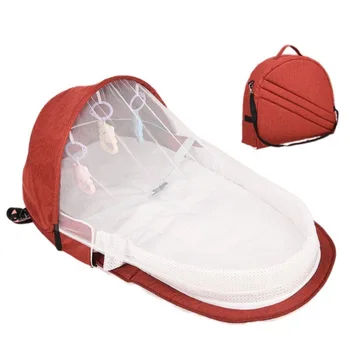 

Travel Baby Portable Crib Bed Folding Sunscreen Breathable Mosquito Net Infant Sleeping Basket Portable Bassinet For Babys new