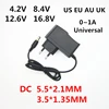 AC 100-240V DC 4.2V 8.4V 12.6V 16.8V 1A 1000MA Adapter Power Supply 4.2 8.4 12.6 16.8 V Volt charger for 18650 lithium battery