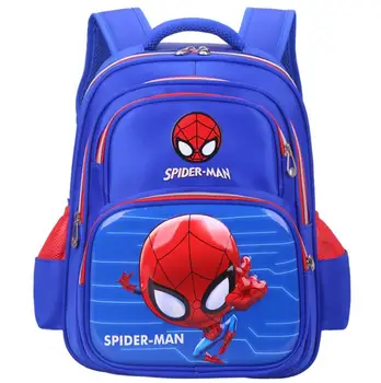 

Disney Cartoon Backpack Fashion SpiderMan Boys Lovely Schoolbag For Primary School Students Large capacity For Grade 1-3-6