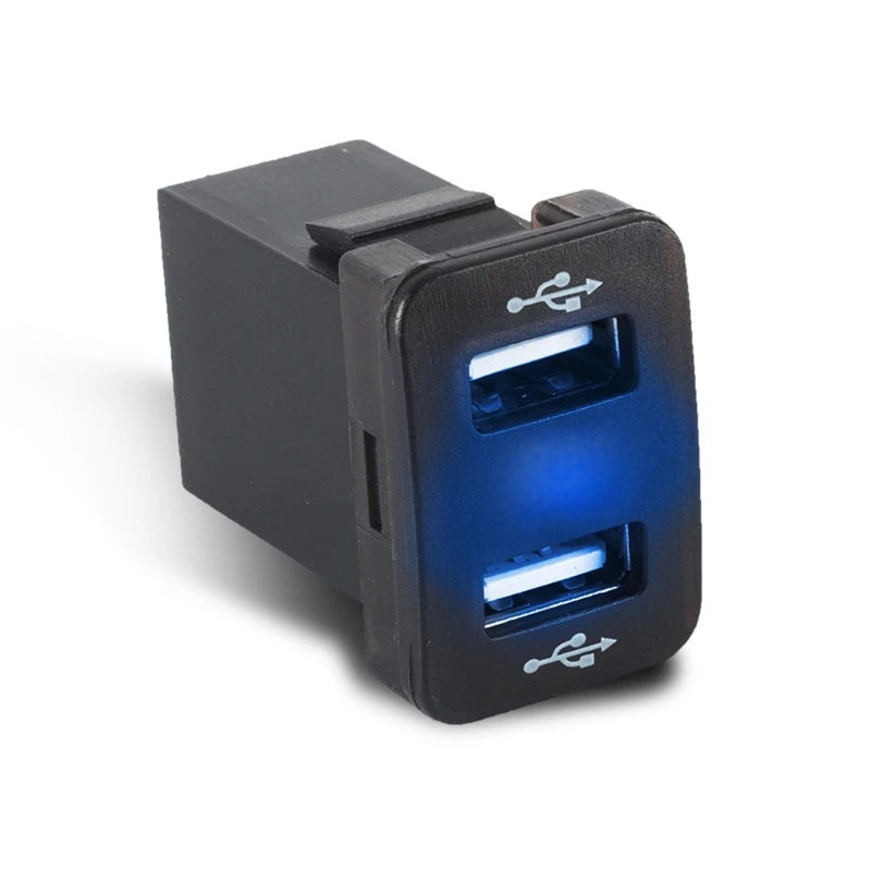 33x23 мм 12V 24V двойной usb порт автомобильное зарядное устройство разъем 2.1A адаптер питания для Toyota