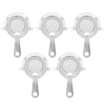 

stainless steel straws 5Pcs 304 Stainless Steel Ice Filter Strainer Cocktail Bartender Tools Bar Accessories reusable straws