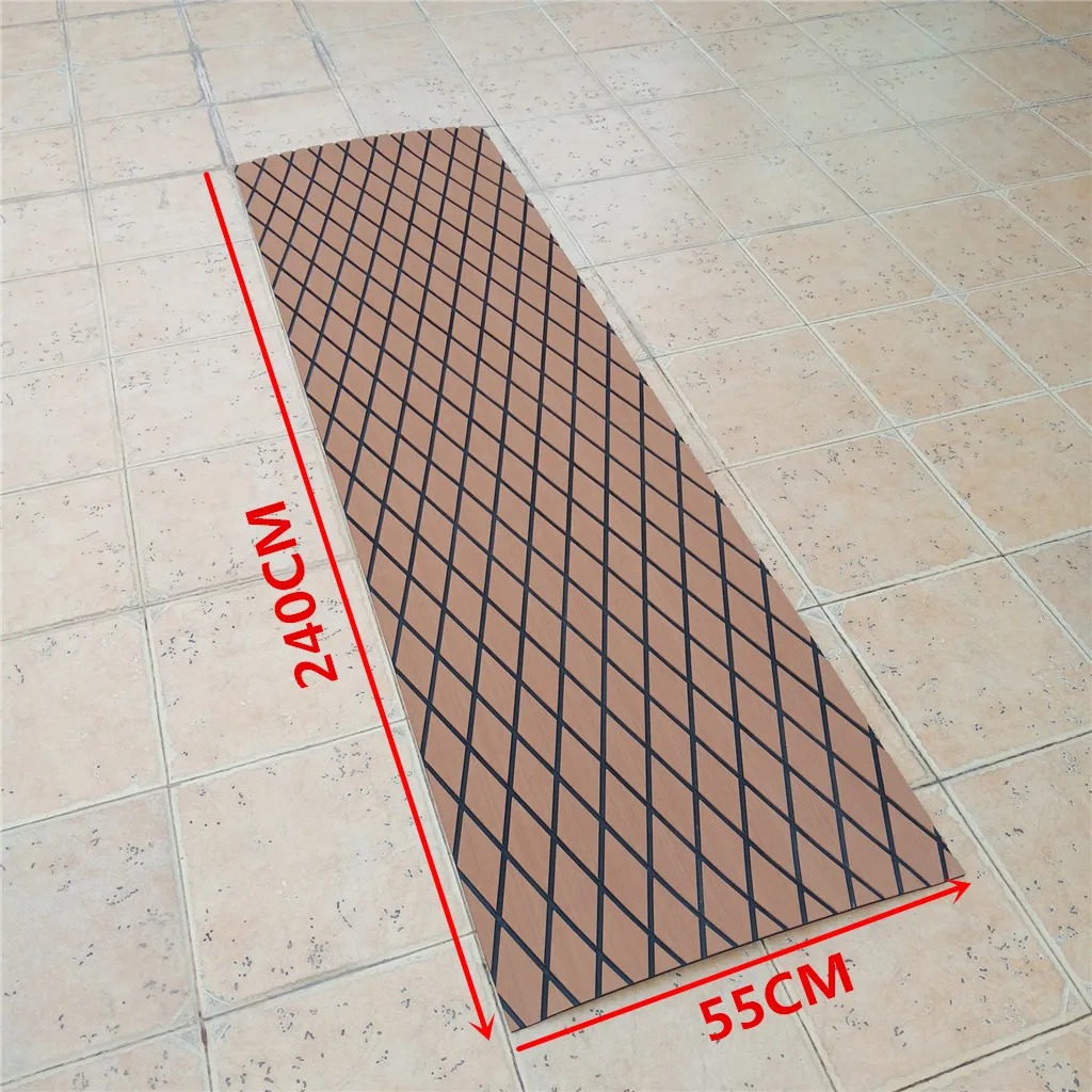 Non-Slip EVA Foam Sheet Yacht Surfboard Decking Adhesive Pad Grip Teak Decking Sheet Boat Teak Decking Pad