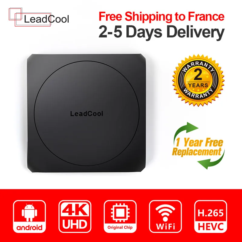 Android TV receiver Leadcool W Original Chip Amlogic S905W 4K H.265 2.4G WIFI 100M USB 2.0 Smart Set Top Box | Электроника