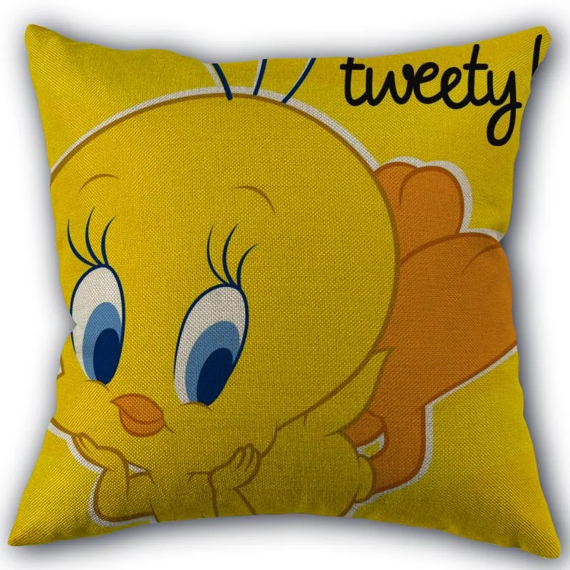 Новинка; Лидер продаж на заказ морском стиле с надписью Tweety наволочка льняное белье фабричный Текстиль для дома наволочка квадратной формы размером 45*45 см свадебные декоративные наволочка - Цвет: 2