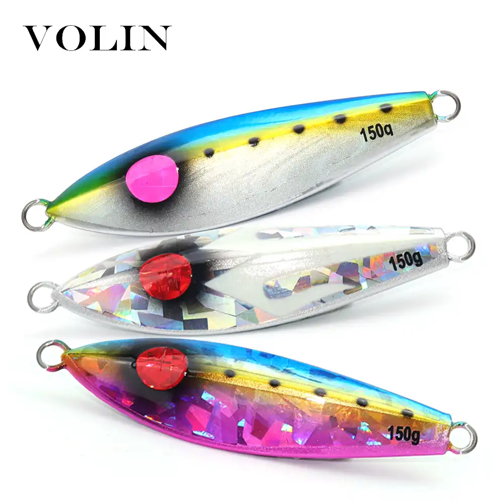 Volin 1pc新オーシャン釣り遅いジグ金属ルアー 1 グラム 150 グラム 0 グラム釣りイカジグ海ルアー人工ワブラー日本餌 Fishing Lures Aliexpress
