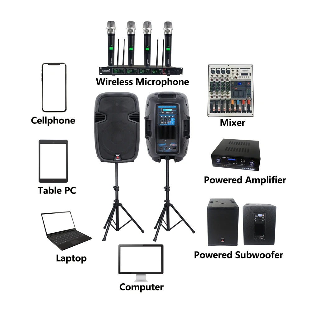 audio stage ktv disco speakers