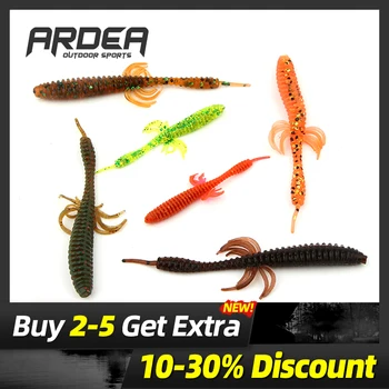 

ARDEA fishing soft lure 75mm 1.3g 10pcs/bag Fishing Artificial Silicone Bass Pike Minnow Swimbait Plastic Baits Worm lure