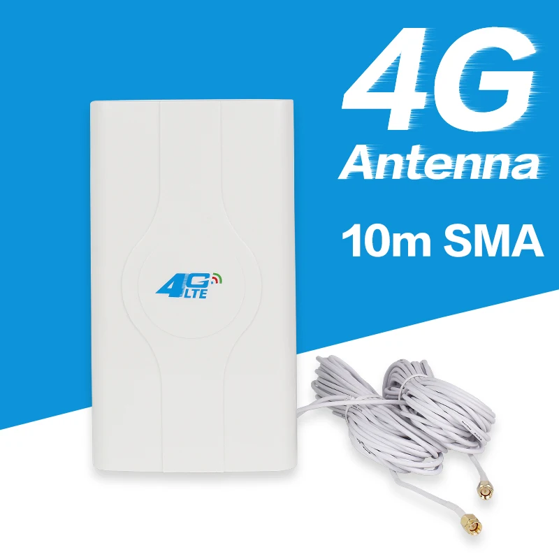 88 дБи 4g LTE антенна для маршрутизатора 3g CPE маршрутизатор с кабелем 10 м SMA разъем|3G/4G
