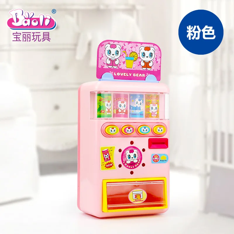Polaroid детская модель торговый автомат кассовый аппарат игровой дом игрушки для девочек мальчик монета питьевой автомат Смарт 802