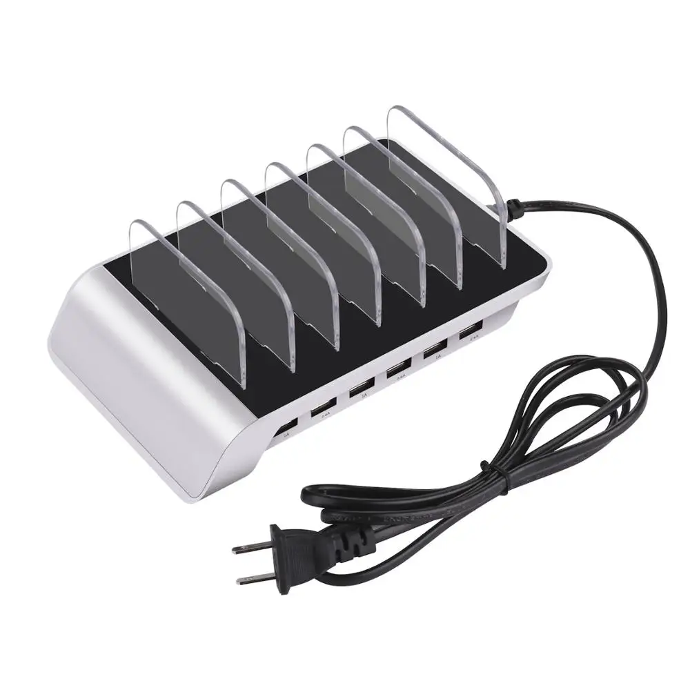 Многопортовое быстрое зарядное устройство USB для телефона 4/6 портов док-станция Подставка держатель для всех телефонов/столов/смарт-часов/power Bank - Тип штекера: Европейский Союз (ЕС)