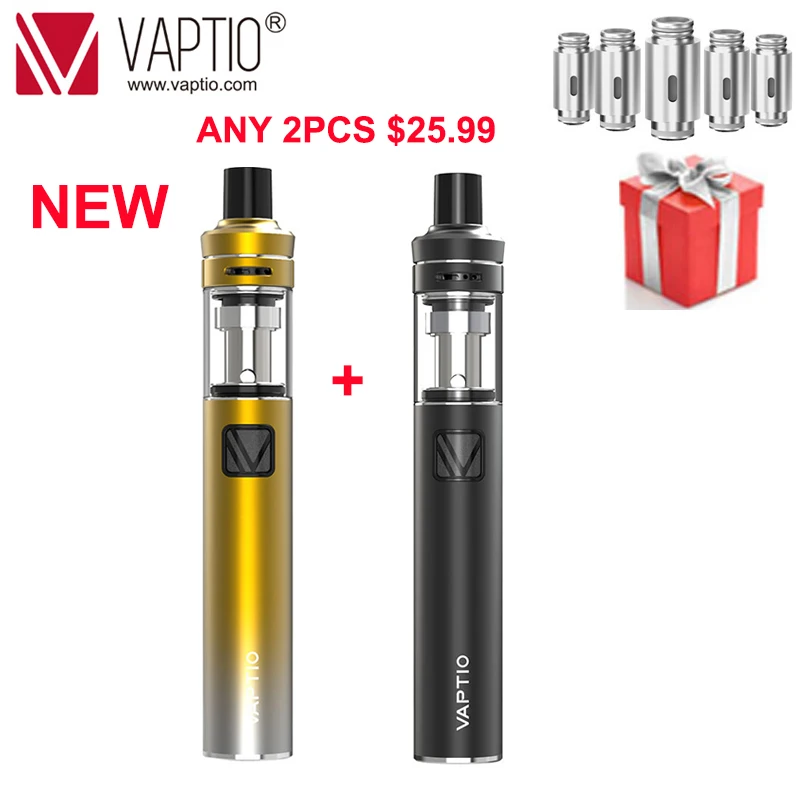 Tanie Parownik do elektronicznego papierosa 2100 Pen mAh Vaptio P1 PALO zestaw z 50W wbudowana bateria 2.0ml atomizer kompatybilny z 510 gwintowany zbiornik