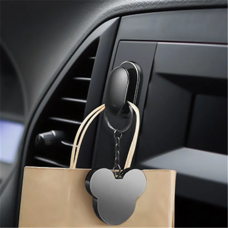 

4pcs Car Hooks Car Multi-function Fastener Clip USB Cable Headphone Key Storage Self Adhesive Wall Hook Hanger