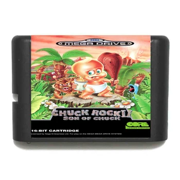 

Chuck Rock 2 For Megadrive Genesis system 16 bit Sega MD game Cartridge