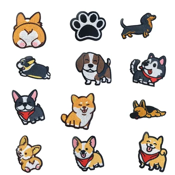 

1 Piece Cartoon Cute Dog Embroidered Cloth Sticker Phone / Clothing Decoration Patch Sticker Sewing Accessories