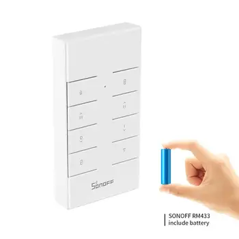 

Smart Remote Control SONOFF RM433 Wireless Remote Control 8-button RF Remote Control Support Sonoff RF Series