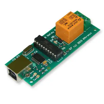 

USB One Relay Controller - RS232 Serial controlled PCB